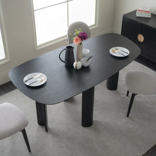 Sonna Asymmetrical 6 Seater Dining Table 1.8m - 2