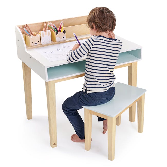 Tender Leaf Forest Desk and Chair - 1