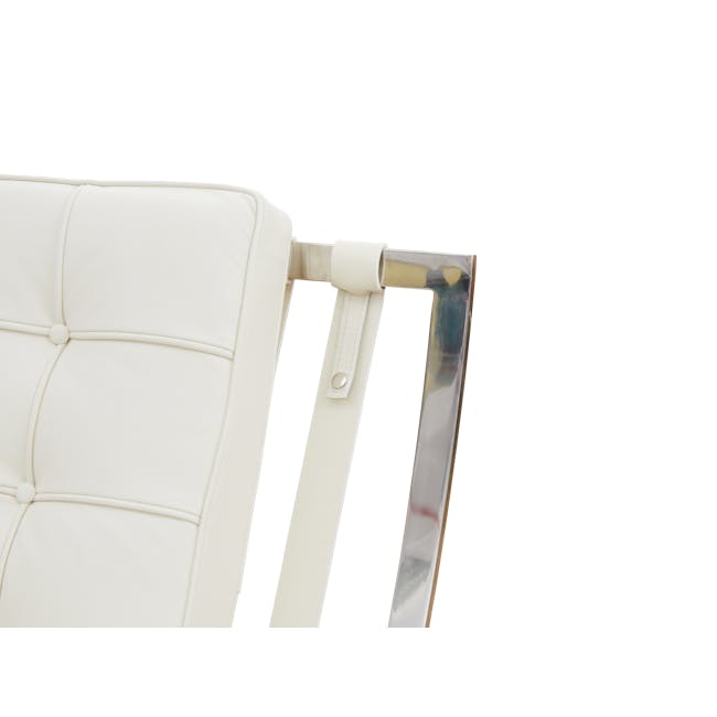 Benton Chair - White (Genuine Cowhide) - 5