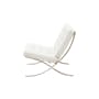 Benton Chair with Benton Ottoman - White (Genuine Cowhide) - 4