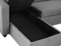 Mia L-Shaped Storage Sofa Bed - Dove Grey - 9