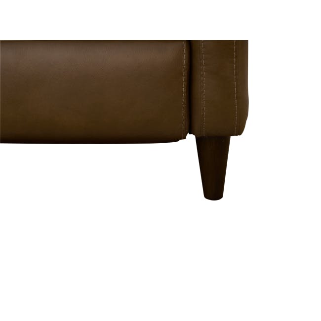 Denver Armchair with Adjustable Footrest - Cedar Brown (Genuine Leather) - 8