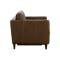 Denver Armchair with Adjustable Footrest - Cedar Brown (Genuine Leather) - 3
