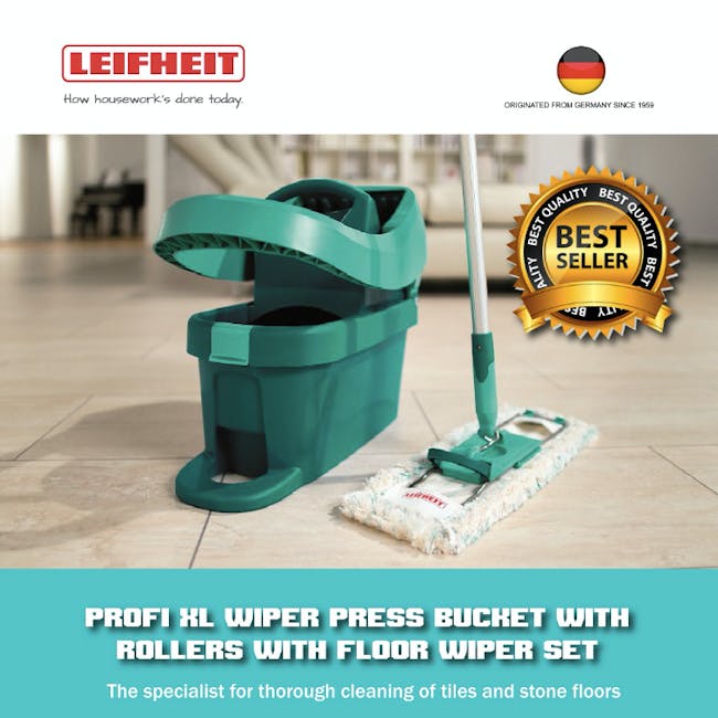 Leifheit Profi System High Quality Press Mop with Bucket Set - 3