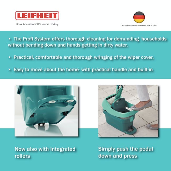 Leifheit Profi System High Quality Press Mop with Bucket Set - 4