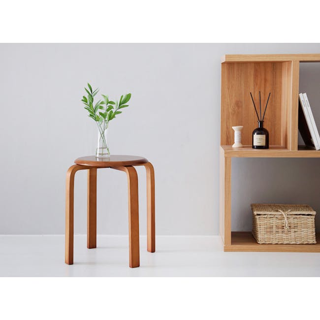 (As-is) Manny Stackable Stool -  Maple - 7