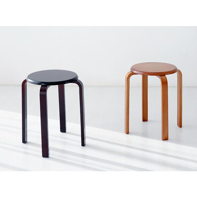 Manny Stackable Stool -  Maple - 4