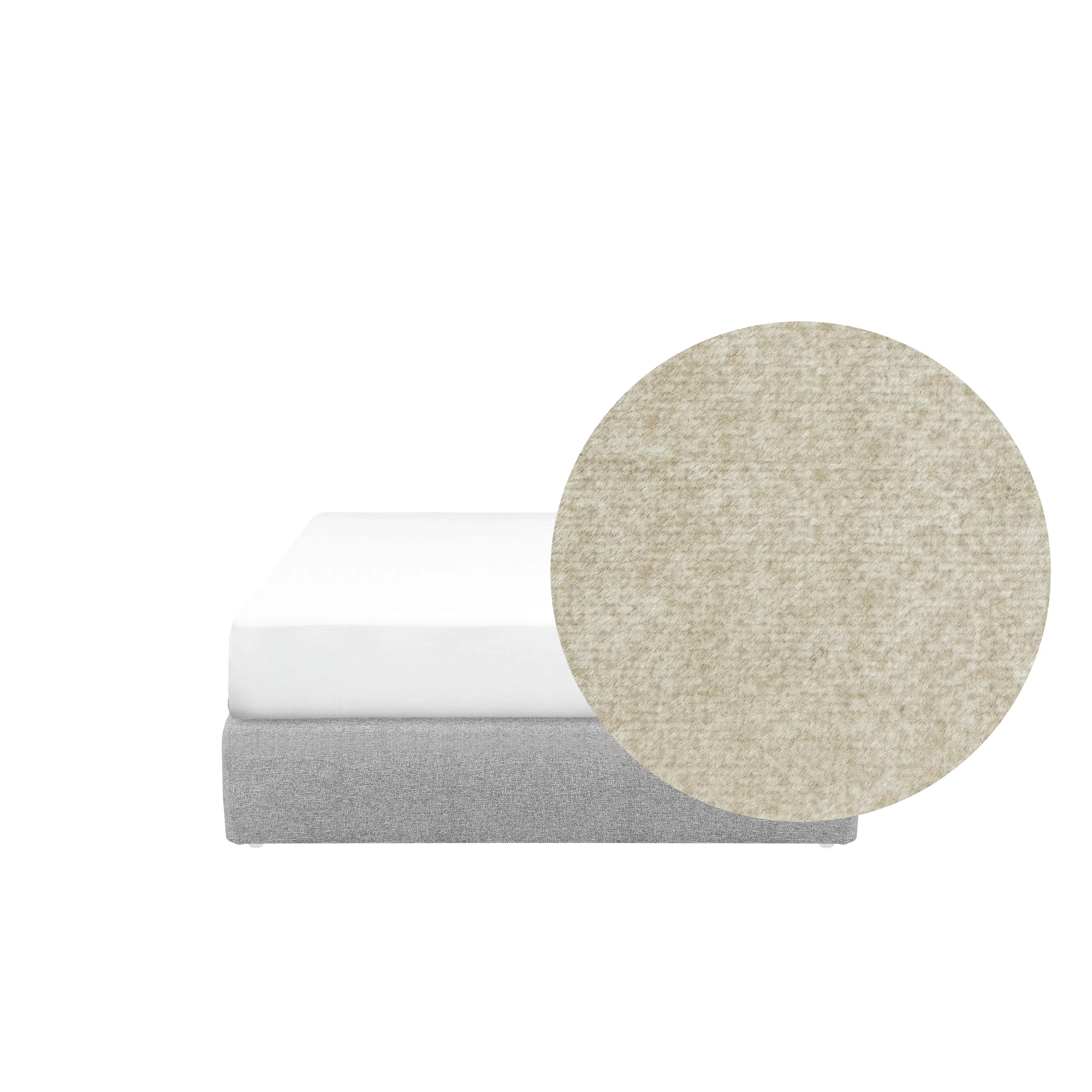 ESSENTIALS Super Single Box Bed - Latte (Pet Friendly)