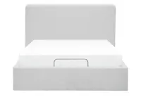 Aeva Queen Adjustable Bed - Grey Boucle