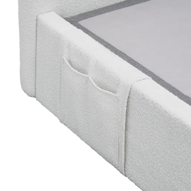 Aeva Queen Adjustable Bed - Grey Boucle - 21