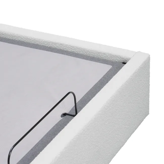 Aeva Queen Adjustable Bed - Grey Boucle - 23