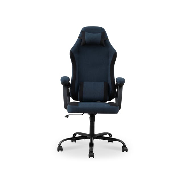 Zeus Gaming Chair - Navy Blue (Fabric) - 0