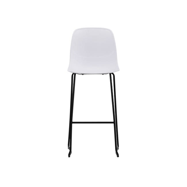 Lyon Bar Chair - Black, White - 2