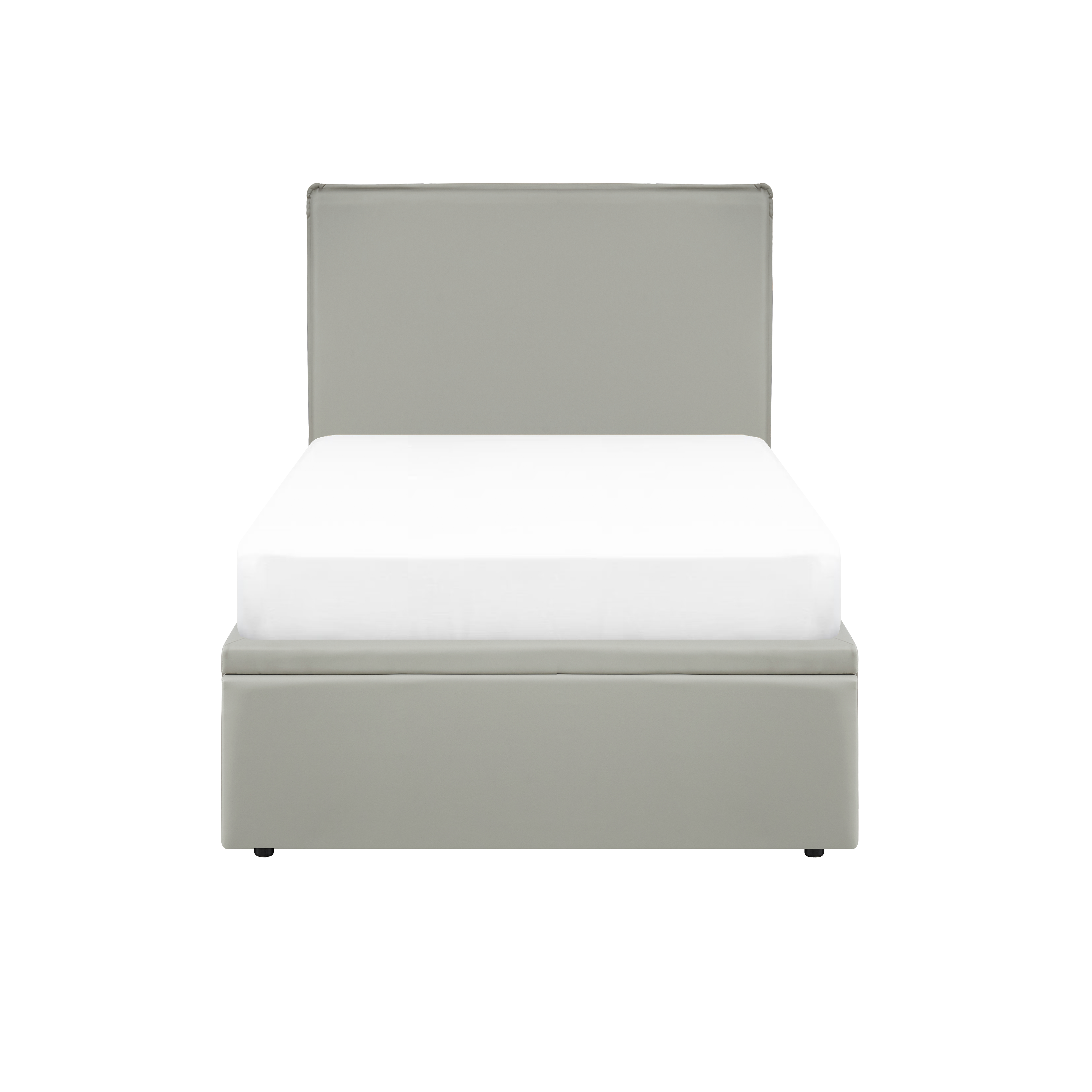 Arthur Single Storage Bed - Oslo Grey (Faux Leather)