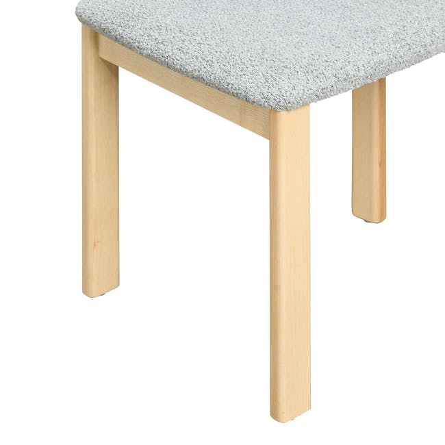 Caius Chair - Oak, Light Grey Boucle - 12