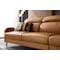 Warren 4 Seater Sofa - Tan (Genuine Cowhide + Faux Leather) - 3