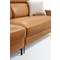 Warren 4 Seater Sofa - Tan (Genuine Cowhide + Faux Leather) - 4