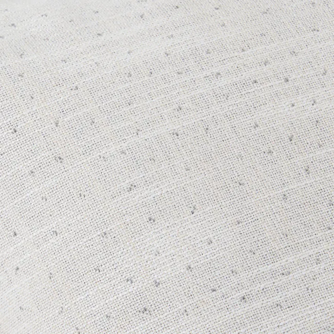Gregori Linen Specks Lumbar Cushion - Grey - 2 - Burlap texture, woven pattern, coarse fabric, natural fibers, beige color