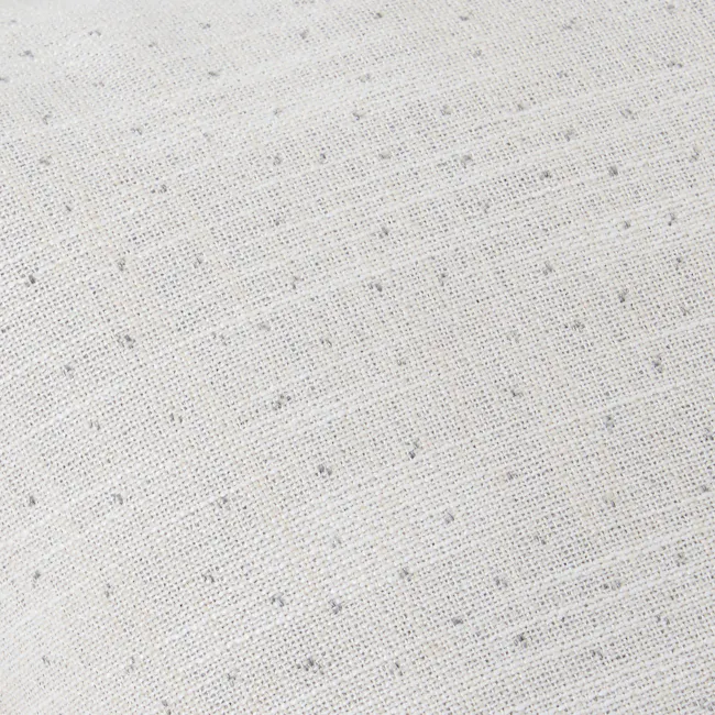 Gregori Linen Specks Lumbar Cushion - Grey - 2 - Burlap texture, woven pattern, coarse fabric, natural fibers, beige color