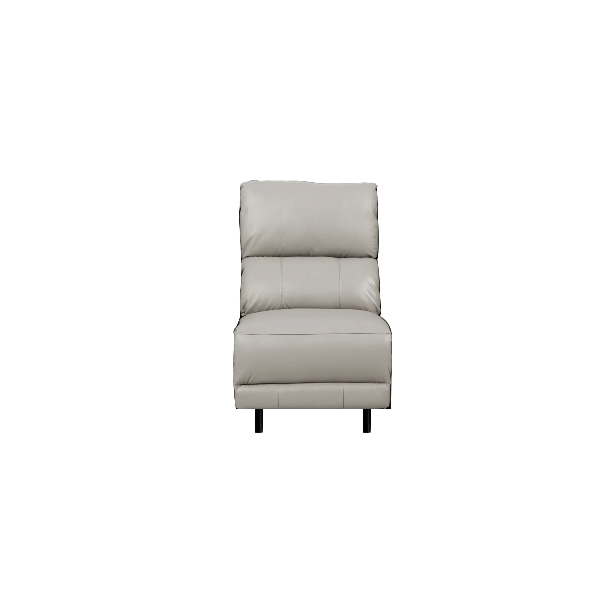 Strato Armless Unit - Beige (Top Grain Leather)