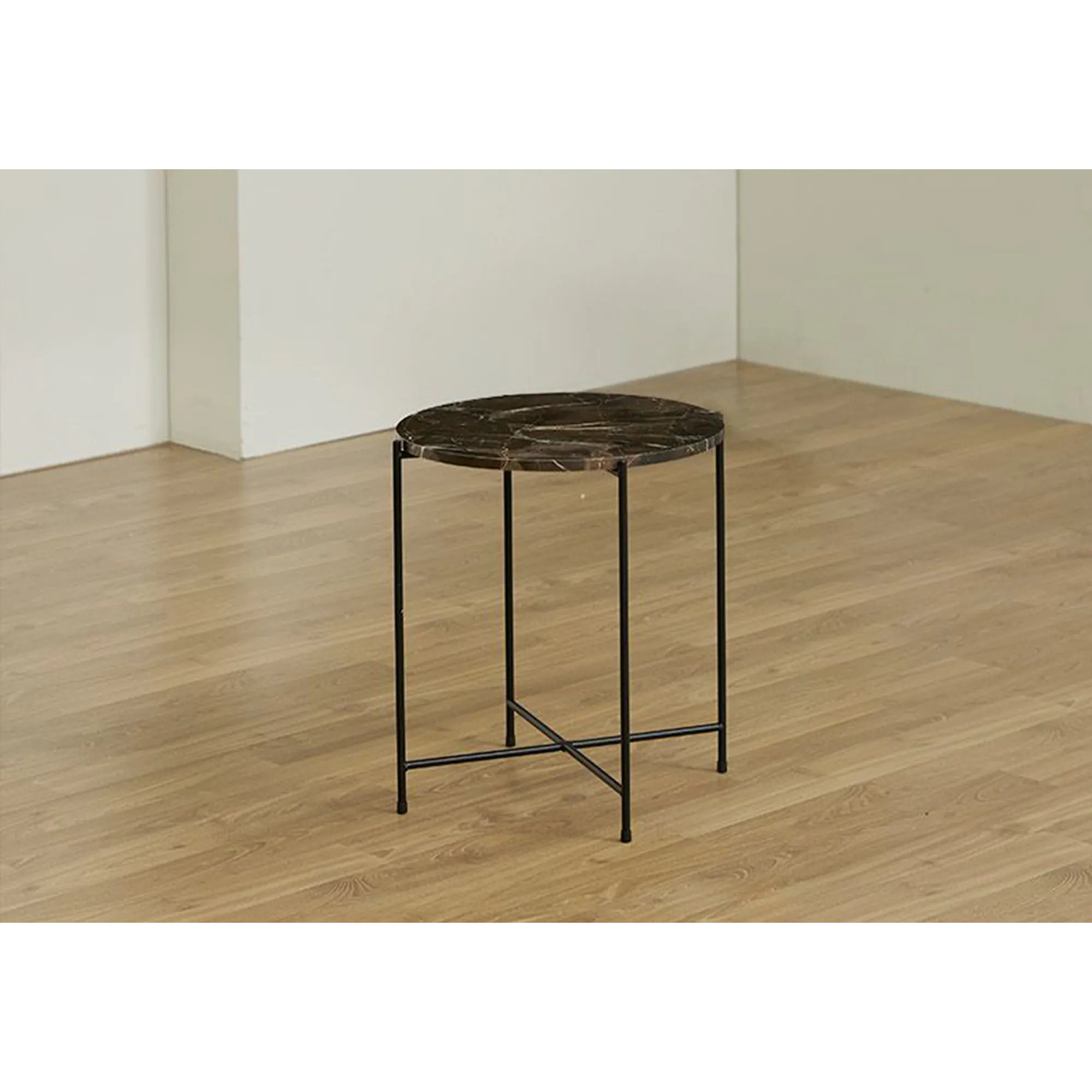 Chloe Marble Round Side Table - 9