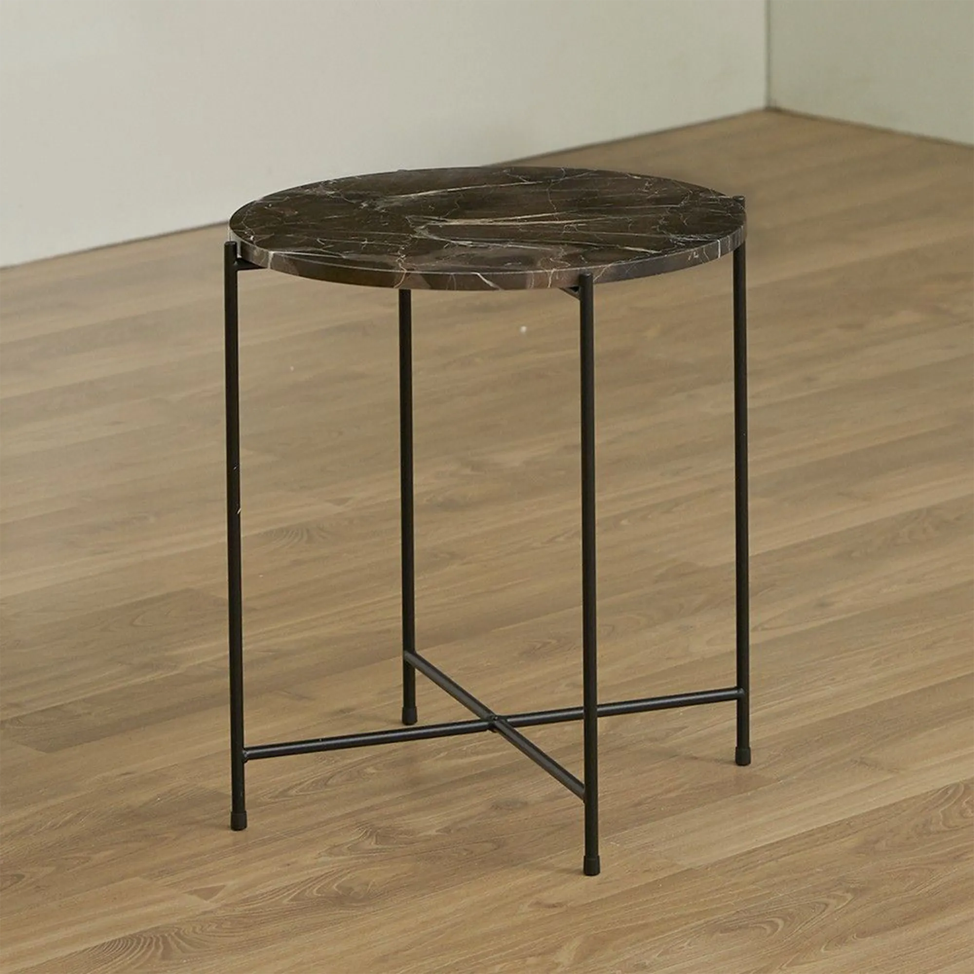 Chloe Marble Round Side Table - 10