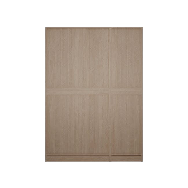 Lucca 3 Door Wardrobe 1 - Herringbone Oak - 4