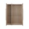 Lucca 3 Door Wardrobe 1 - Herringbone Oak