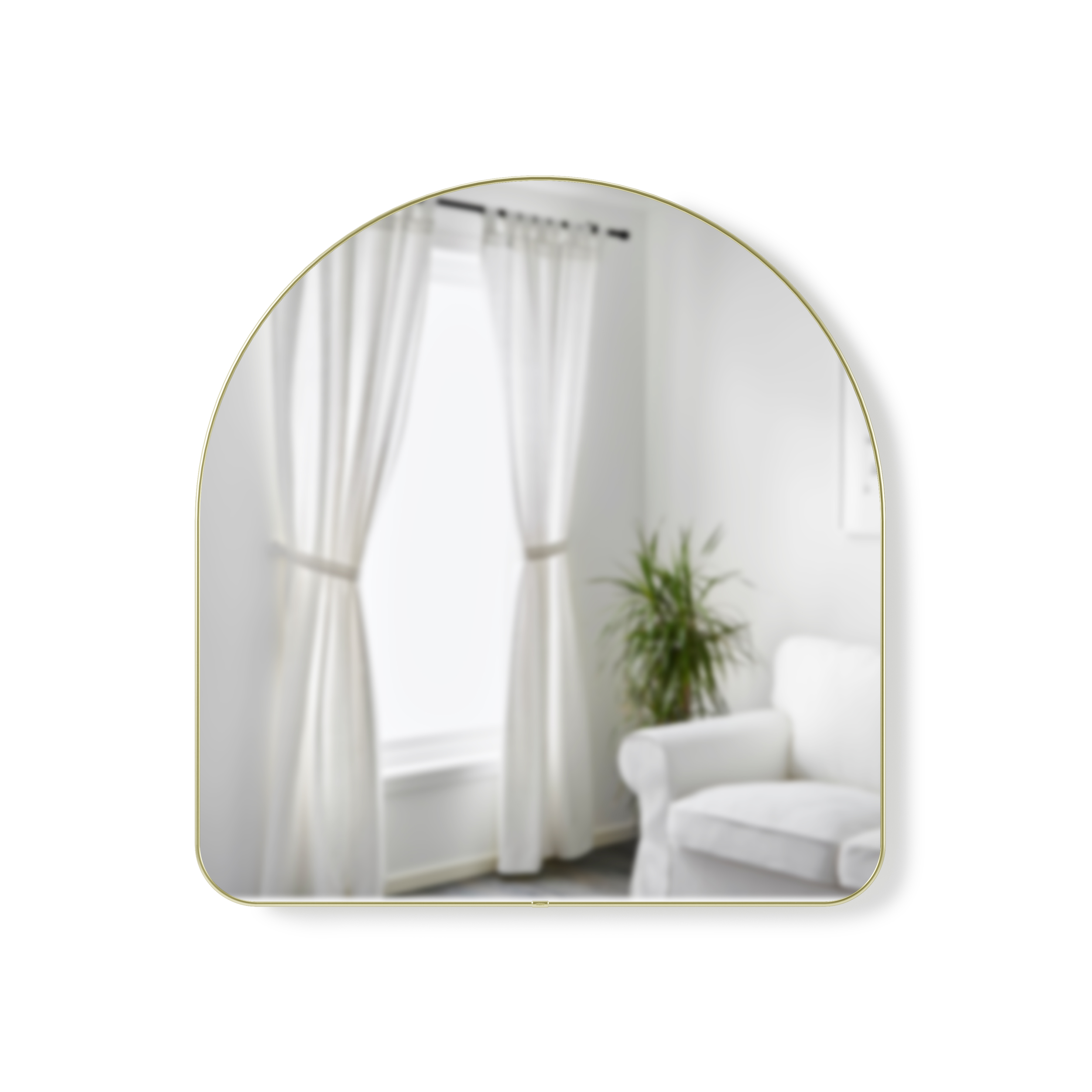 Hubba Arched Mirror 86 x 91 cm - Brass