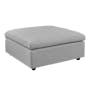 Liam 4 Seater Sofa with Ottoman - Slate - 26