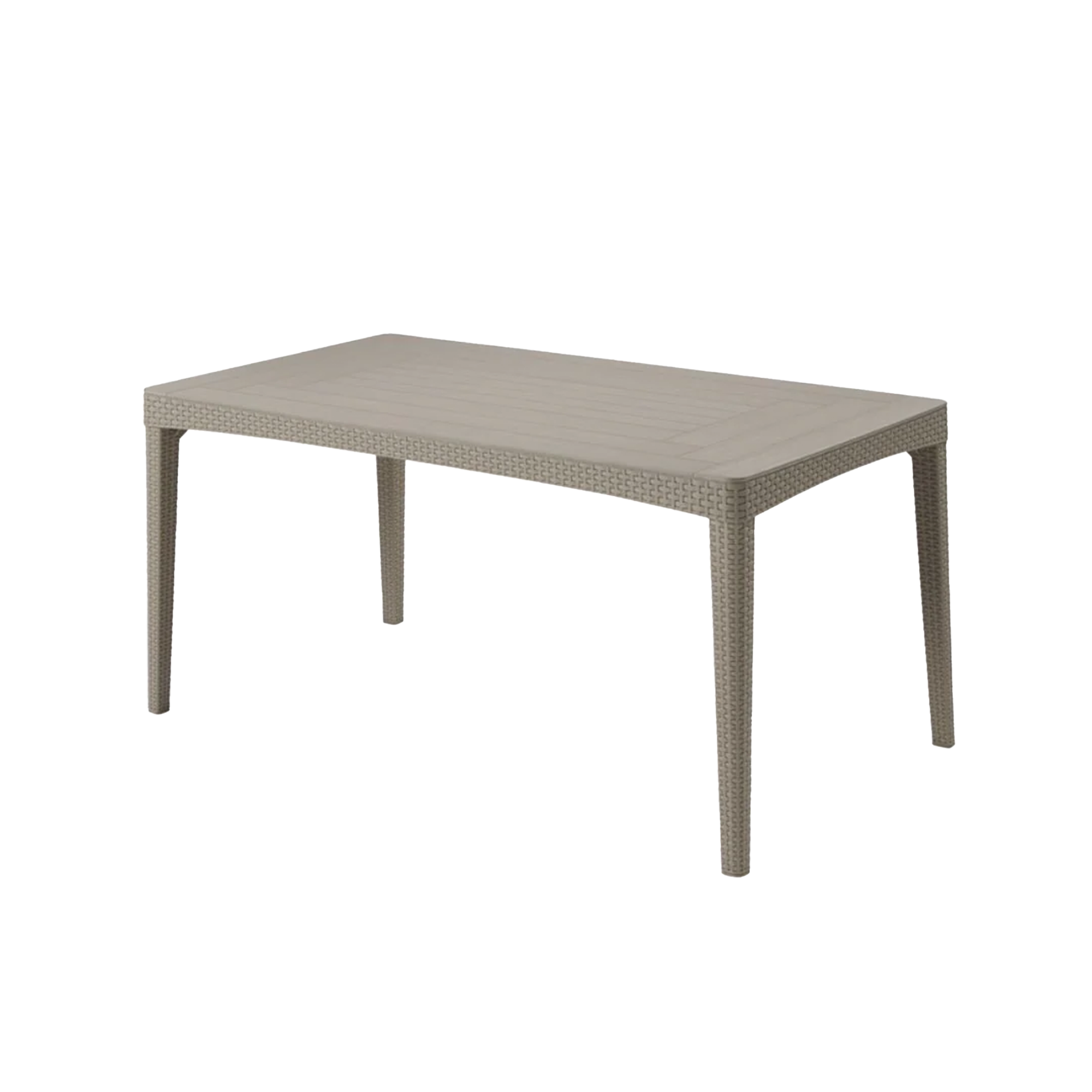 Girona Outdoor Dining Table 1.6m - Cappucino - Image 1