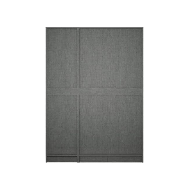 Lucca 3 Door Wardrobe 1 - Graphite Linen - 9