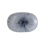 Table Matters Blue Illusion Oval Shaped Plate - 0