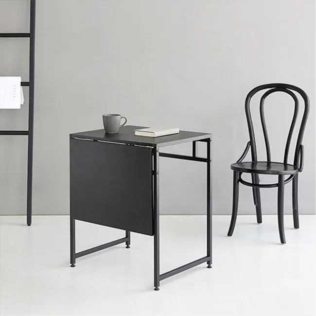 Oasis Sliding Extendable Table 0.5-0.9m - Black - 9