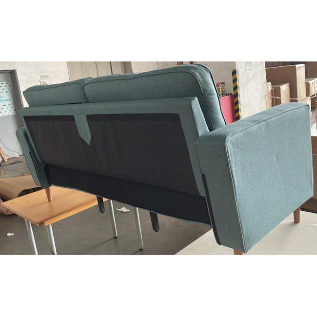 (As-is) Royce 3 Seater Sofa - Nile Green (Fabric) - 1 - 2