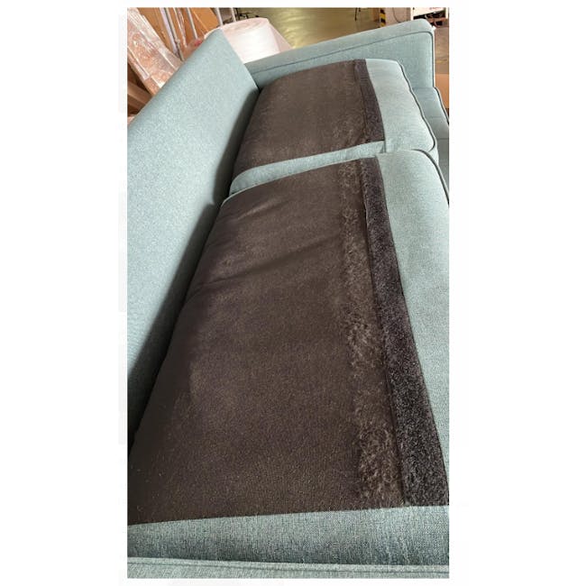 (As-is) Royce 3 Seater Sofa - Nile Green (Fabric) - 1 - 9