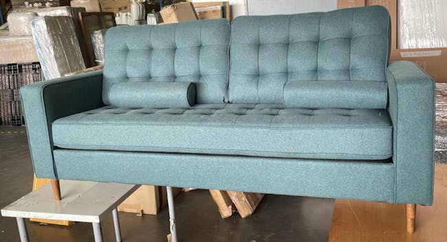(As-is) Royce 3 Seater Sofa - Nile Green (Fabric) - 1 - 1