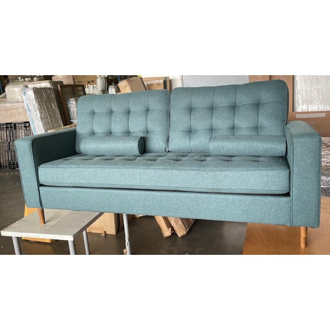 (As-is) Royce 3 Seater Sofa - Nile Green (Fabric) - 1 - 1