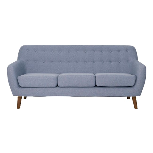 Emma 3 Seater Sofa with Emma Armchair - Dusk Blue - 1