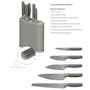 Berghoff Non-Slip Plastic Knife Block with 6 PC Soft Grip Stainless Steel Knives - 1