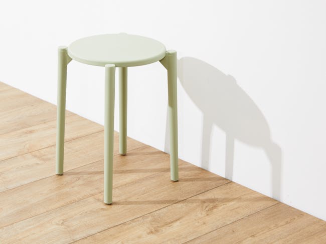Olly Pastel Stackable Stool - Sage - 5