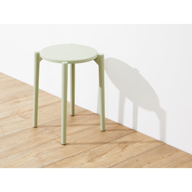 Olly Pastel Stackable Stool - Sage - 5