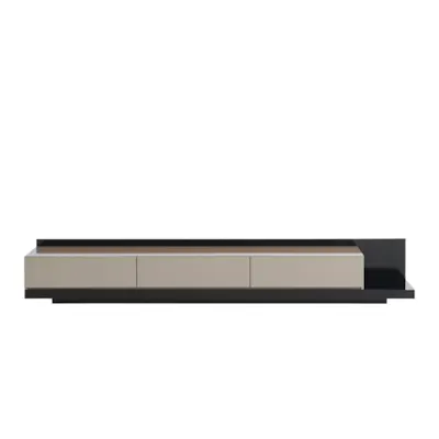 (As-is) Bryson Extendable TV Console 2.3m-3.3m - Grey, Black - 5