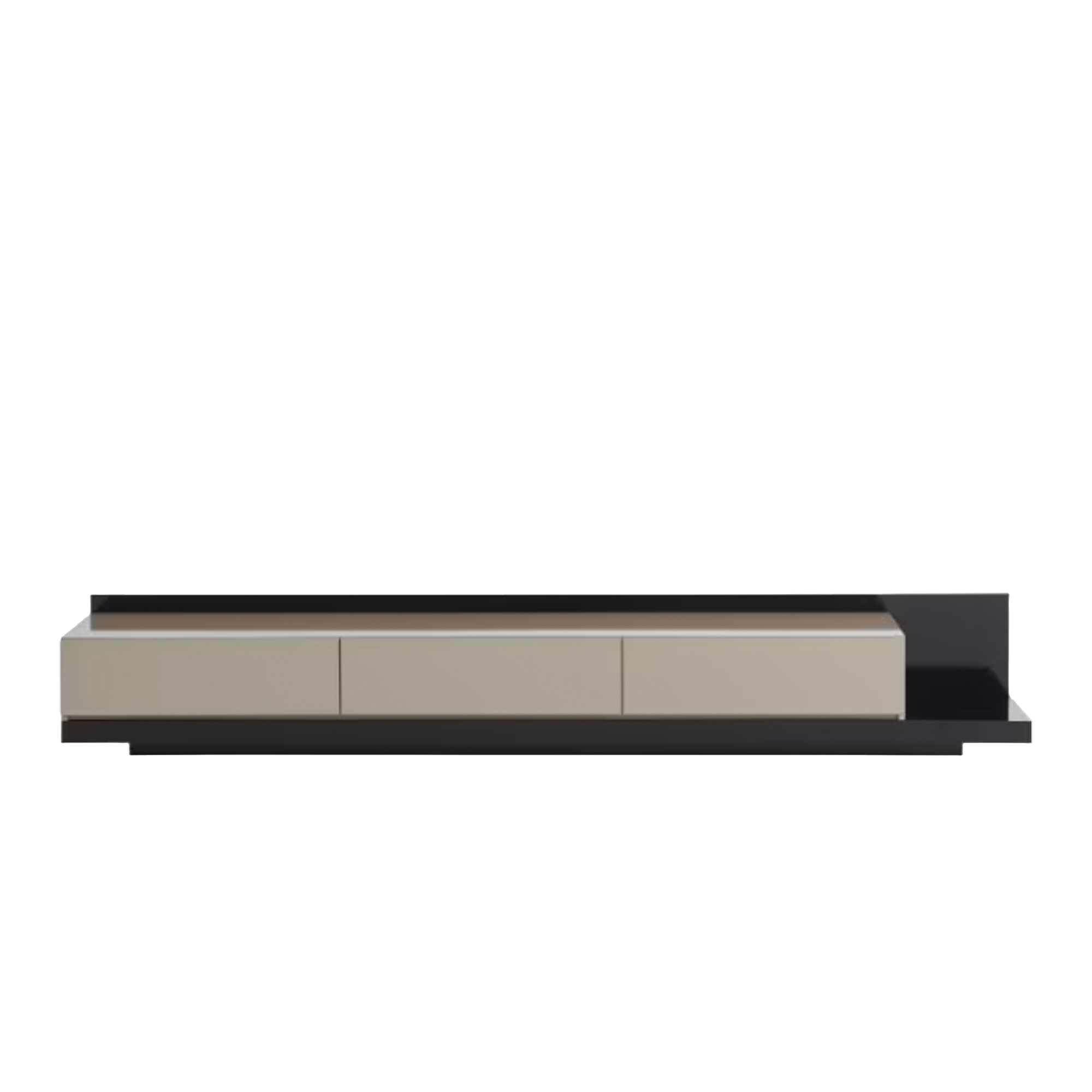 Bryson Extendable TV Console 2.3m-3.3m - Grey, Black