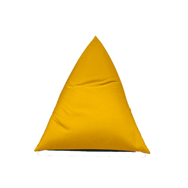 Splash Waterproof Outdoor Triangle Bean Bag - Yellow - 7