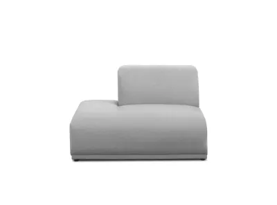 Milan Left Extended Unit - Slate (Fabric)