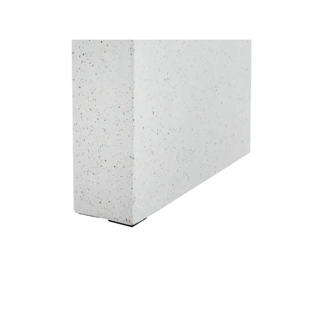 Ryland Terrazzo Bench 1.2m - 4 - White speckled granite countertop, modern kitchen backsplash, textured wall, natural stone