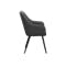 Charlie Dining Armchair - Grey (Faux Leather) - 3