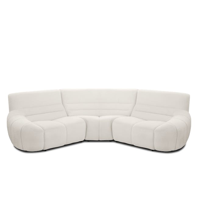 Tara 3 Seater Extended Sofa - Beige - 10