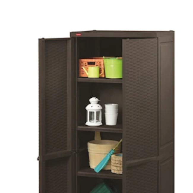 Rattan Utility Cabinet with Legs - 4